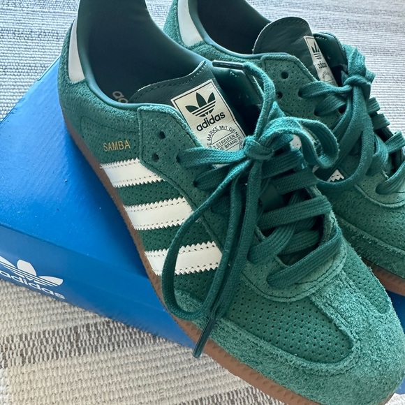 Adidas OG SAMBA Green and White Sneakers - Picture 2 of 6